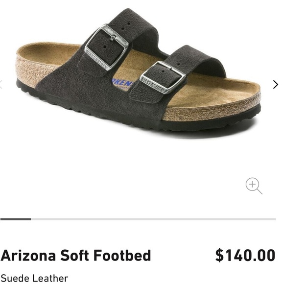 Women’s Birkenstock Arizona Soft Footbed Suede Sandals- Size 39 / 8-8 1/2 - Picture 9 of 9